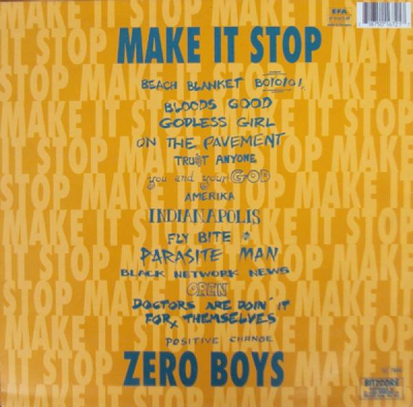 Zero Boys - Make It Stop LP